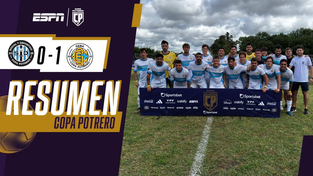 CON UN GOL DE SOLARI A GEBA LE ALCANZÓ PARA QUEDARSE CON EL TRIUNFO | RESUMEN | COPA POTRERO 2025