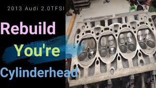 Cylinder head removal and rebuild 2013 Audi A4 2.0 TFSI