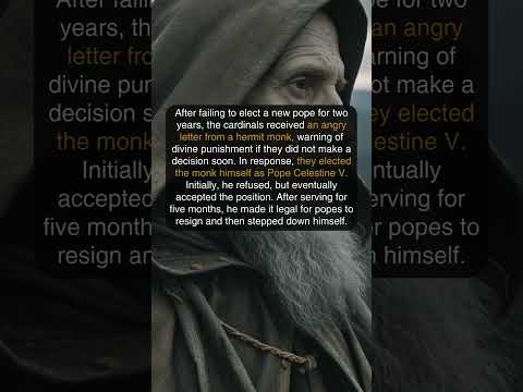 Cardinals Elect the Angry Hermit as Pope Celestine V #history #pope #papacy #medieval