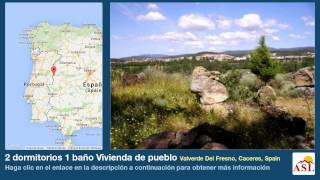 preview picture of video '2 dormitorios 1 baño Vivienda de pueblo se Vende en Valverde Del Fresno, Caceres, Spain'