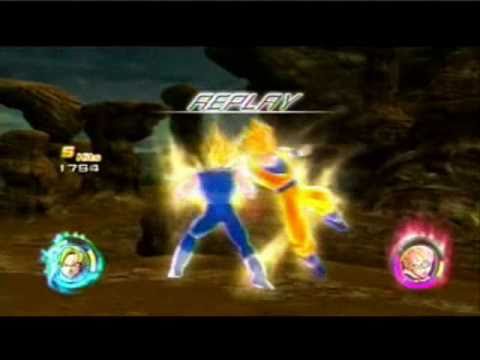 Dragon Ball Raging Blast 2 Goku SSJ 2 vs. Majin Vegeta Japanese