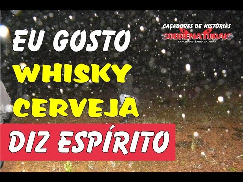 ESPÍRITO TEM BOM GOSTO PEDE WHISKY E CIGARRO NA PEDREIRA DAS OFERENDAS