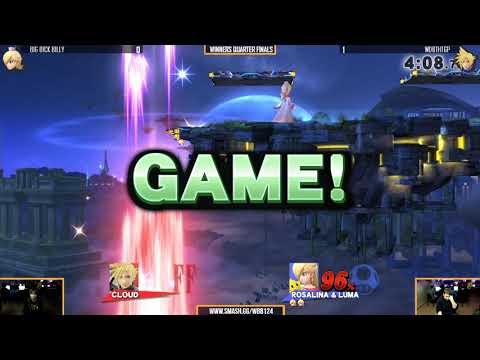Ultra WBB #124 | WDBTHtGP (Cloud) vs Big Dick Billy (Rosa) - Winners Quarter Finals - Smash4