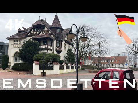 🇩🇪 Emsdetten 4K Walking / The Germany / A Perfect Mix of Tradition and Modern Life