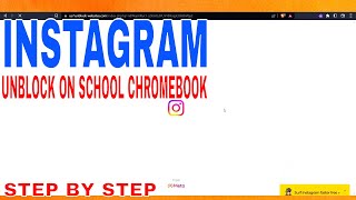 ✅ How To Unblock Instagram On School Chromebook 🔴