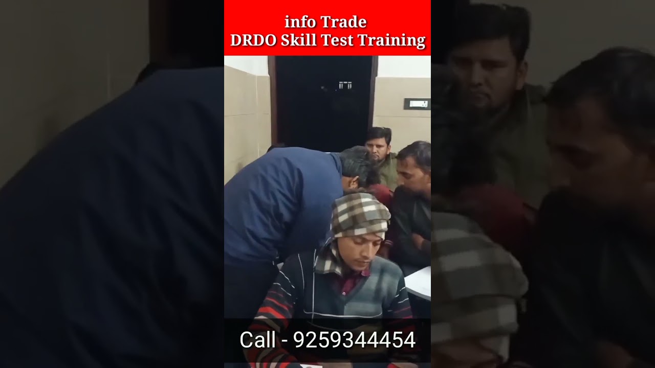 DRDO Skill Test // Class Start call & Whatsapp 9259344455