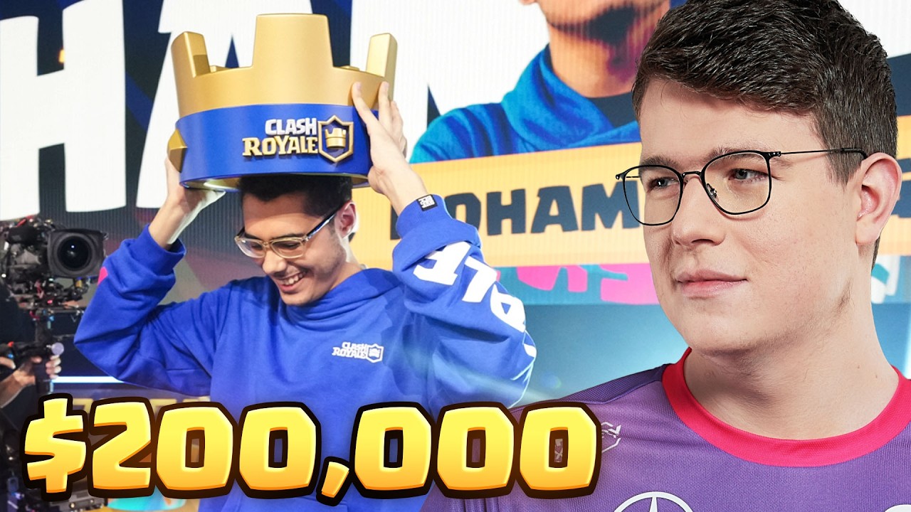 BEST CLASH ROYALE PLAYER EVER! $200,000 WORLD CHAMPION! 😱