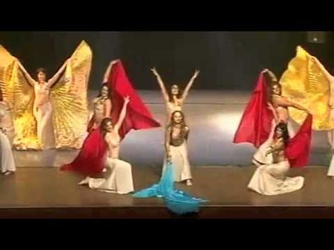 'Pyramidstique' perform at Egyptian bellydance star Dina's concert