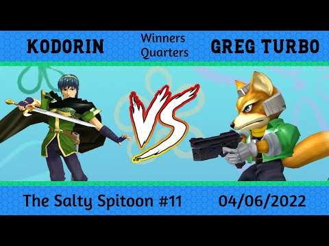 Salty Spitoon Melee #11 Winners Quarters - KoDoRiN (marth) vs Greg Turbo (fox)