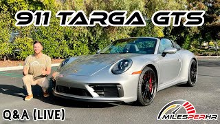 2022 Porsche 911 Targa 4 GTS Q&A (Live) by MilesPerHr