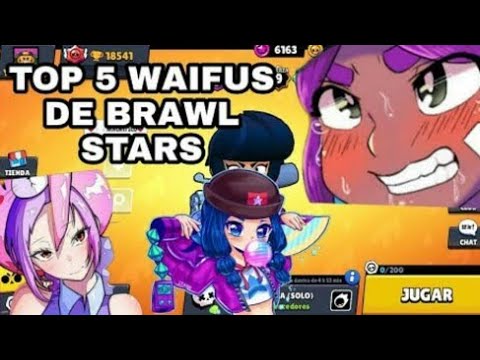 TOP5 | LAS MEJORES | WAIFUS DE BRAWL STARS #brawlstars #supercell