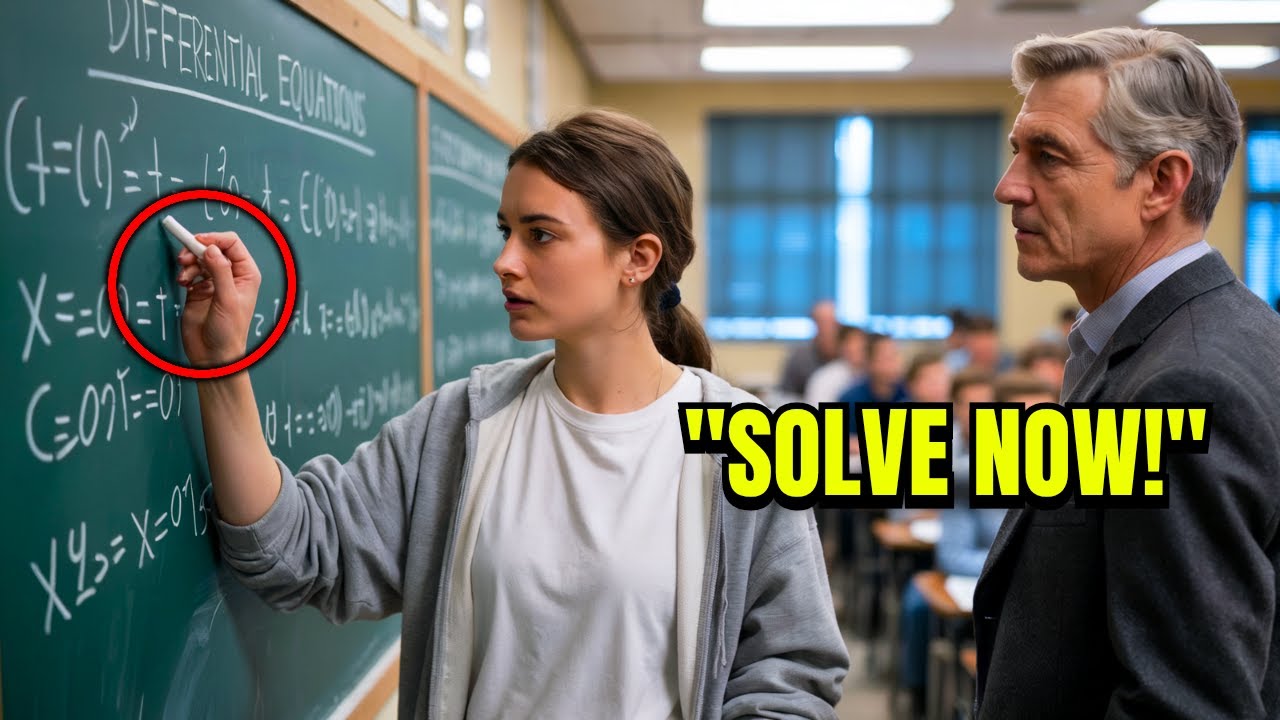 Calculus Professor Tries to Humiliate a Quiet Woman, Has No Idea She's a Calculus Genius!