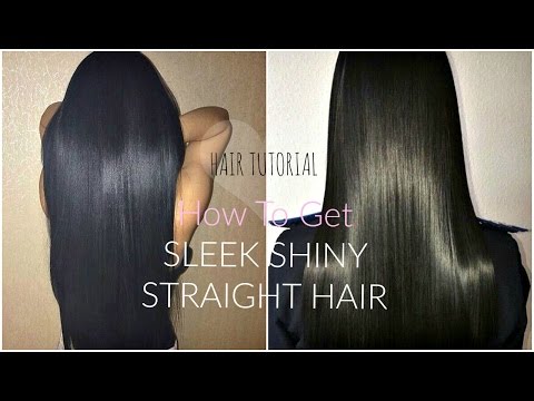 HOW TO GET STRAIGHT SLEEK HAIR | Perfectly FRIZZ-FREE...