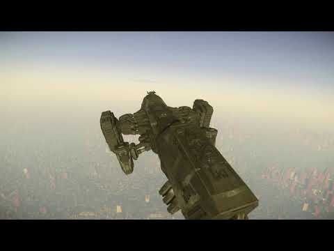 Star Citizen 3.10.2 Free flight - Attempting to land Aegis Reclaimer at Area18