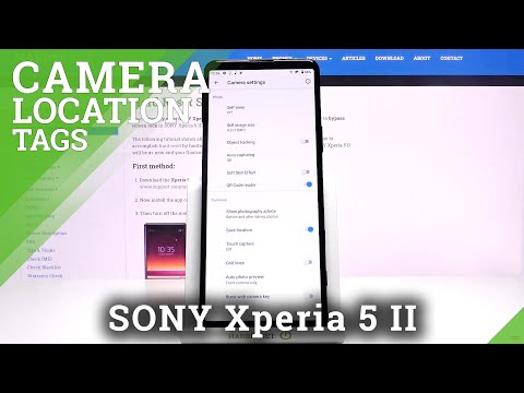 How to Switch On Camera Location Tags in SONY Xperia 5 II – Activate Location Tags
