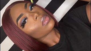 Watch Me Slay This Synthetic Wig & MakeUp!