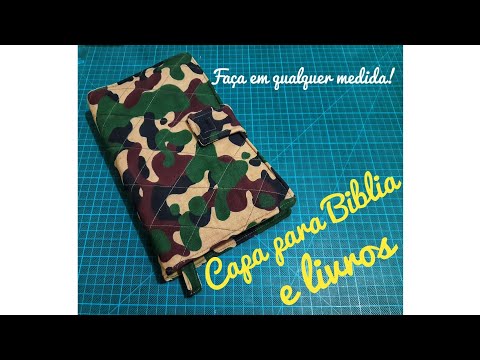 como Fazer capa para Biblia ou livro com marcador de paginas!