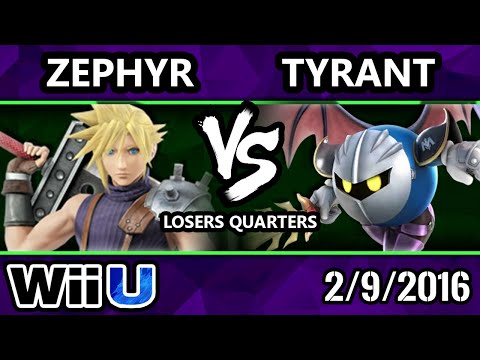 S@X 136 - NME Tyrant (Metaknight) Vs. DG | Zephyr (Cloud) SSB4 LQ - Smash Wii U - Smash 4