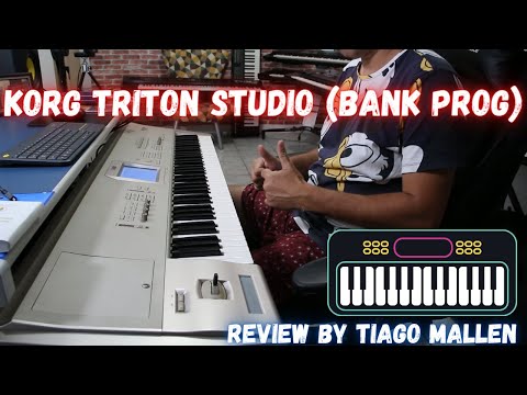 KORG TRITON STUDIO (BANK PROG A e B) REVIEW bY TIAGO MALLEN #korgtriton #workstation #tiagomallen