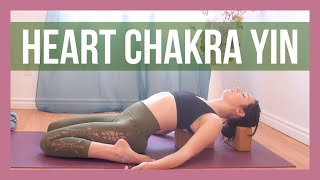 30 min Heart Chakra Yin Yoga for Love & Compassion with Affirmations