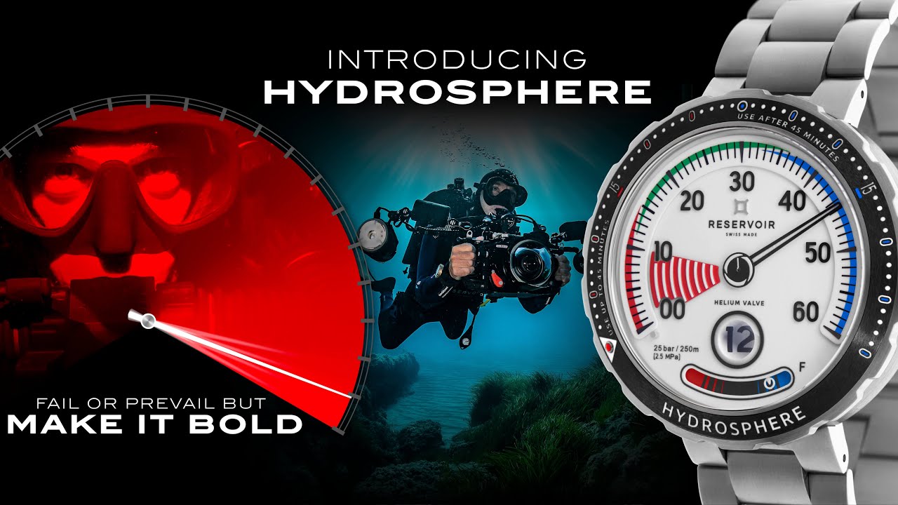 Explore in the oceans with the diving watch RESERVOIR Hydrosphere !