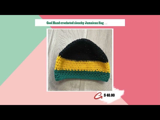 Vídeo relacionado con Gorro de Lana de Punto Rasta Reggae Jamaican Cap Hippie Beanie Hat Crochet de Punto Slouchy Baggy Cap, Arcoiris (Rainbow), Large