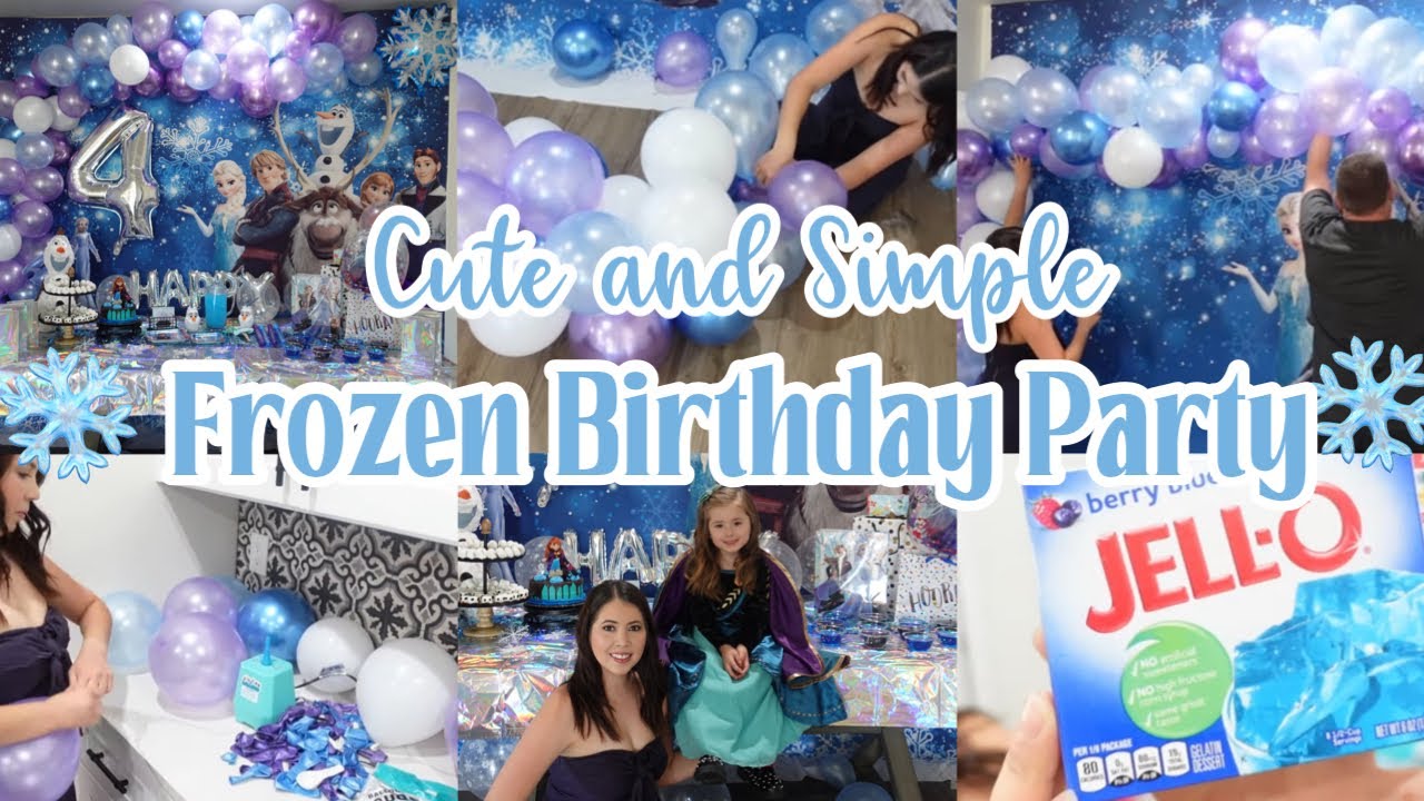 FROZEN BIRTHDAY PARTY 2021 HAUL & PREP/ CUTE AND SIMPLE BIRTHDAY PARTY/ bday party ideas /