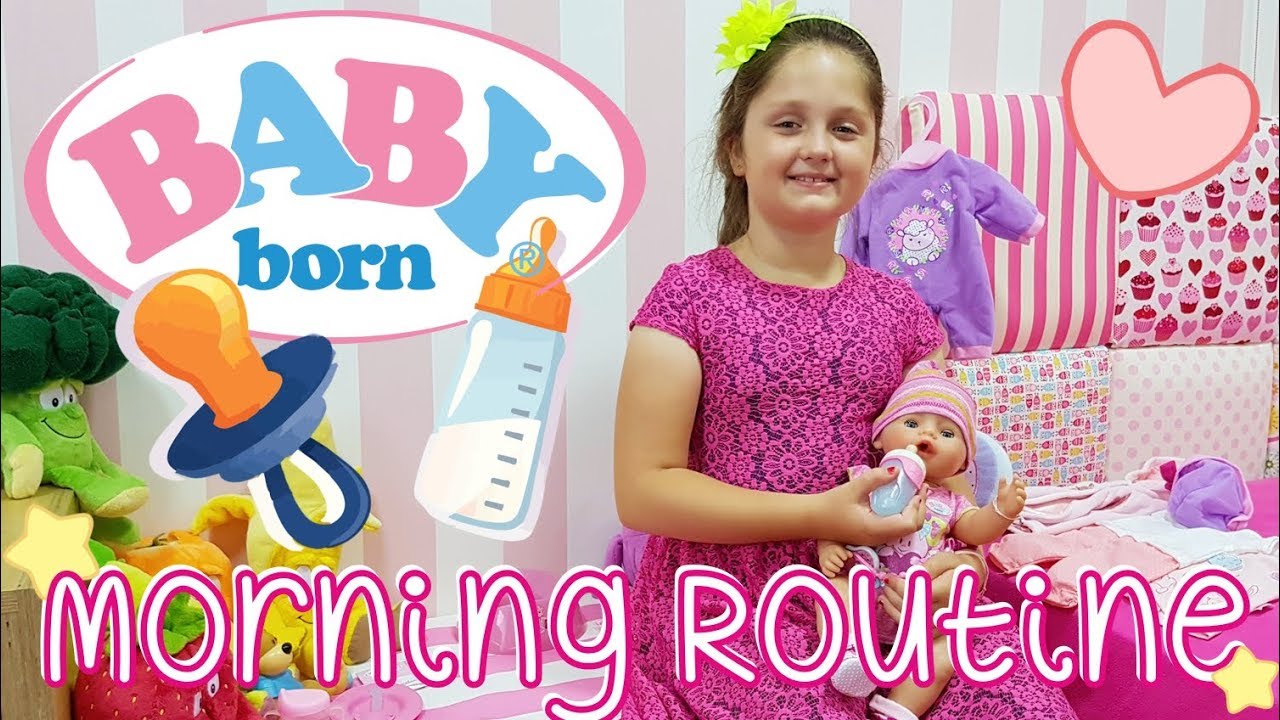 👶🏽 BABY BORN 🍼 MORNING ROUTINE - PIERWSZY 🌺 SPACEREK