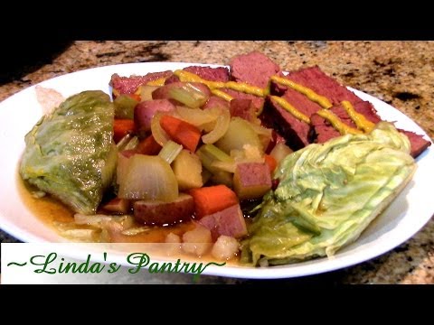 ~Corned Beef & Cabbage In The Crock Pot With Linda's...