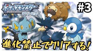 【縛りプレイ】ダイヤモンドを進化禁止でクリアする3【ポケモンDPt】