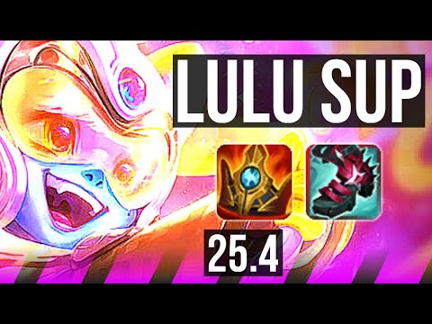 LULU & Jhin vs PANTHEON & Nilah (SUP) | KR Master | 25.4