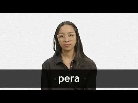 How to pronounce PERA in Latin American Spanish