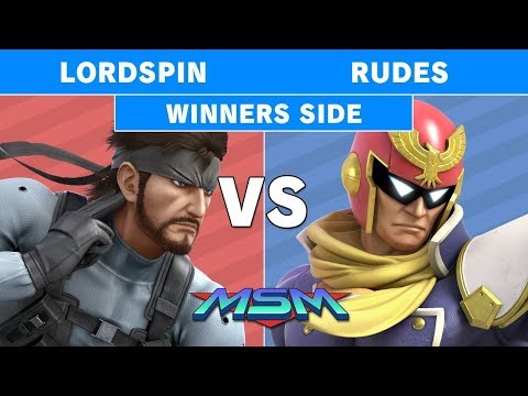 MSM 209 - Lordspin (Snake) Vs Rudes (Captain Falcon) Winners Pools - Smash Ultimate