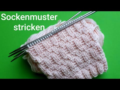 einfaches Sockenmuster stricken