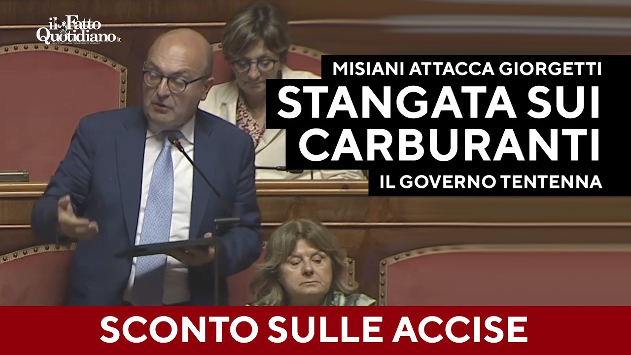 Scade il taglio delle accise. Misiani attacca: "Il governo naviga a vista, risposte reticenti"
