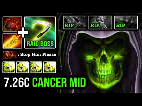 NECROPHOS MID IS BACK 100% Raid Boss Imba AOE Magical Burst with Radiance & Non Stop Reaper DotA 2