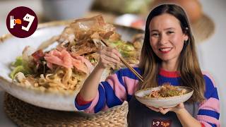 YAKISOBA: Fideos Fritos Japoneses rápidos y fáciles (Con Salsa Casera)