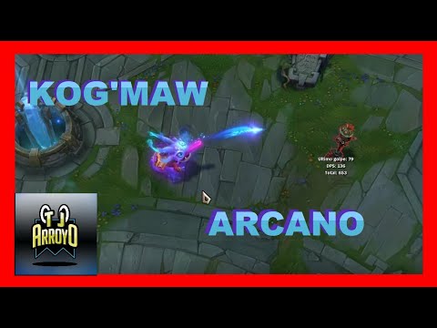 🐛KOG'MAW ARCANO skin NUEVA lol interacciones ESPAÑOL (ARCANIST KOG MAW)- league of legends🐛