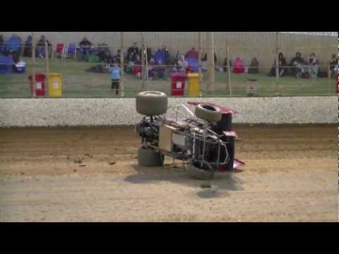 Taylor Johnson's Sprintcar Crash - Premier Speedway