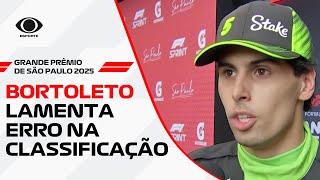 Bortoleto lamenta erro em volta na classificação sprint no GP São Paulo