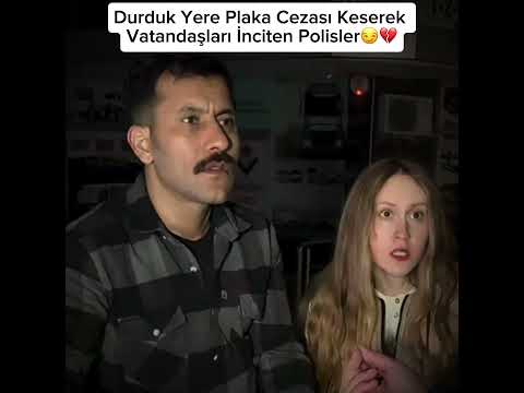 Durduk Yere Plaka Cezası Keserek Vatandaşları İnciten Polis😏💔 #ceza #para #polis #araba #türkiye