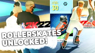 I GOT LEVEL 30 AND UNLOCKED ROLLERSKATES in NBA 2K22! NEW REP REWARD REACTION!