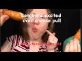 Songbyrd Excited Over Cheese Pull For 2 Minutes Straight