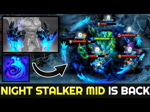 NINE Mid Night Stalker with New Immortal Set TI10 - 100% Destroy Storm Spirit & DENDI 7.26 Dota 2