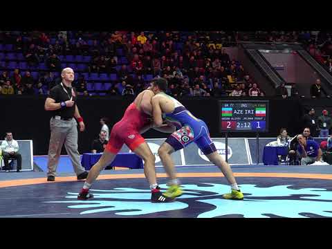 1 4 Final GR   77 kg AZE HASAN ALIYEV IRI PEJMAN POSHTAM