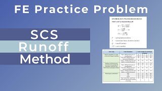 The Secret to the SCS Method | FE Hydrology and Water Resources Practice Problem #1