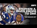 Props to Dak Prescott, the Cowboys 'SHOCKED ME' 😯 Stephen A. has to give Dallas credit | First Take