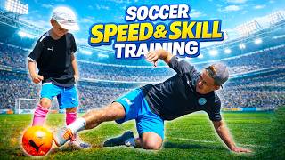 Kindergarten SOCCER skills (Lesson 9): Speed & skills ⚽️