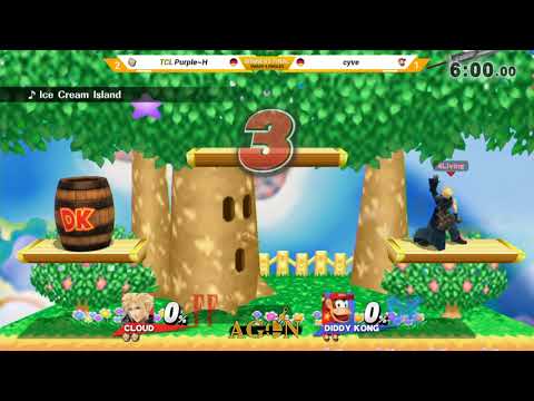 AGON N2 - cyve (Diddy) Vs. TCL | Purple~H (Cloud) - Winners Final - Smash 4 Singles