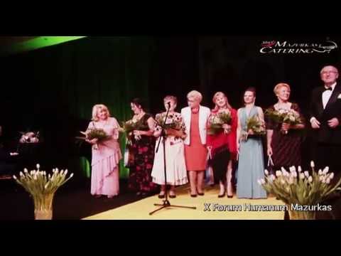 X Forum Humanum Mazurkas - Bohdan Łazuka z artystami "W siną dal" oraz tort dla Mistrza